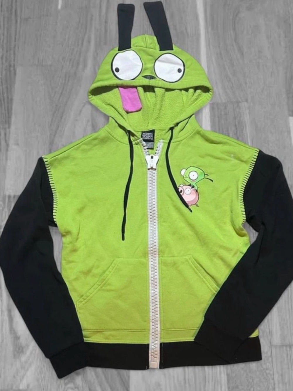 Vintage Invader Zim zipup Jacket Size Medium
